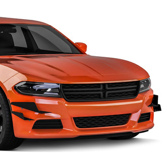 Vicrez® - CR3 + CR2 Style Urban Camo Front Bumper Canards