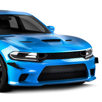 Vicrez® - L2R Style Urban Camo Front Bumper Canards