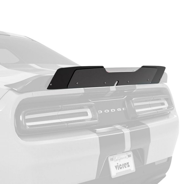 Vicrez® - V1R Style Carbon Flash Metallic Rear Wicker Bill Add-on Spoiler