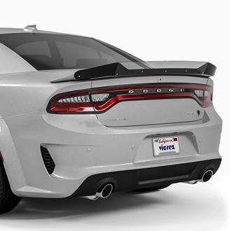 Vicrez® - V1R Style Matte Black Rear Wicker Bill Add-on Spoiler