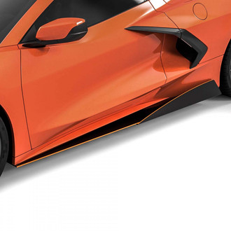 Vicrez® - V5R Style Black Side Skirt Splitters