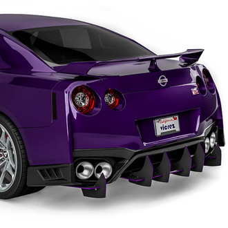 Vicrez® - Centa VR2 Style Black Rear Diffuser
