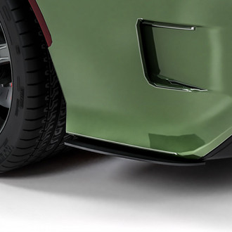 Vicrez® - 1R Style Black Rear Bumper Side Splitters