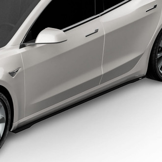 Vicrez® - VR1 Style Black Side Skirt Splitters