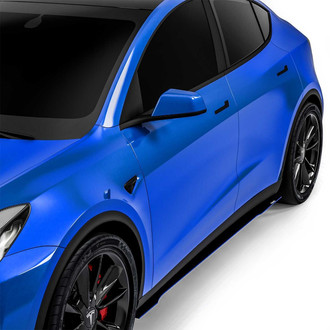 Vicrez® - VR1 Style Matte Black Side Skirt Splitters