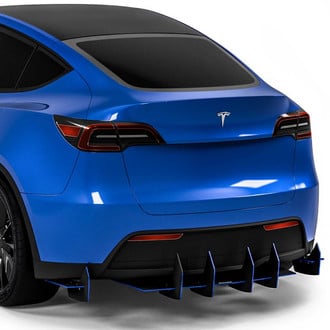 Vicrez® - Centa VR2 Style Gloss Black Rear Diffuser
