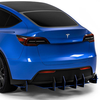 Vicrez® - Centa VR2 Style Satin Black Rear Diffuser