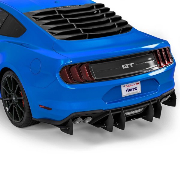 Vicrez® - V2R Style Rear Side Window Louvers (Unpainted)