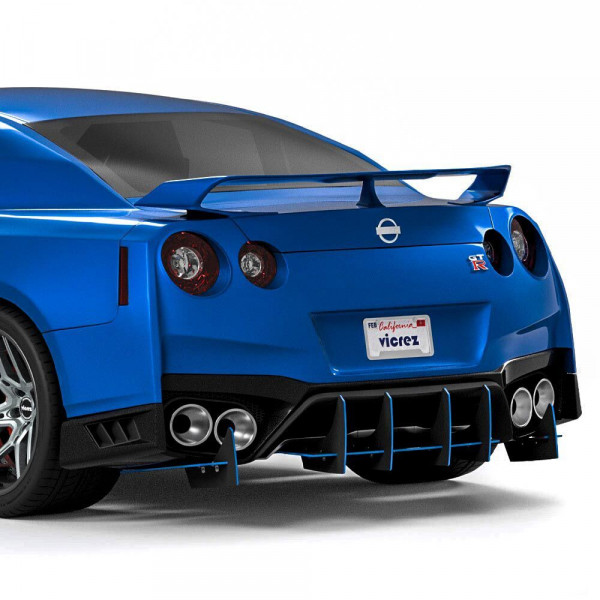 Vicrez® vz102646-FC - Genali VR2 Style Rear Diffuser