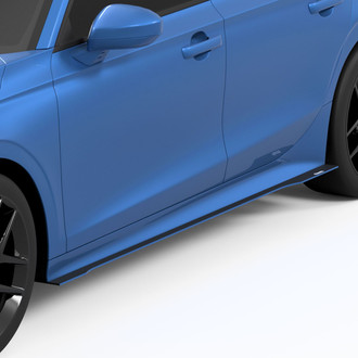 Vicrez® - LV1 Style Carbon Flash Metallic Side Skirt Splitters