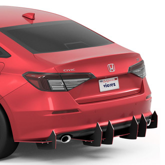 Vicrez® - Centa VR2 Style Matte Black Rear Diffuser