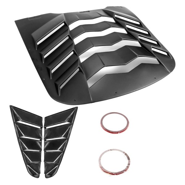 Vicrez® - LV2 Style Quarter and Rear Window Louvers (Unpainted)