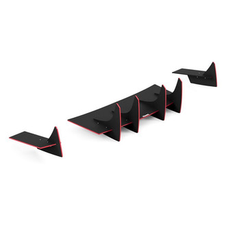 Vicrez® - Genali VR2 Style Matte Black Rear Diffuser