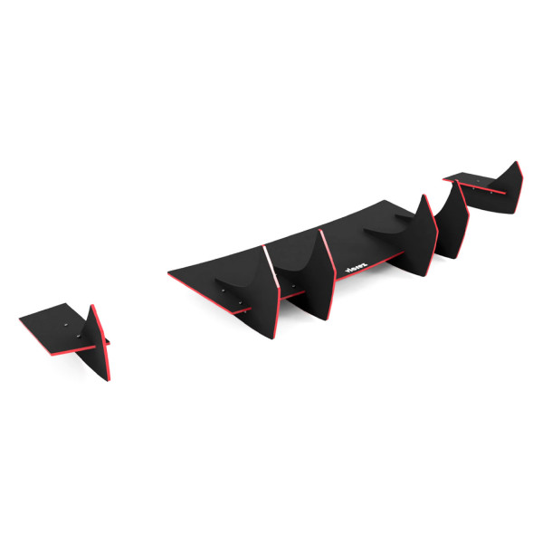 Vicrez® vz104207 - Centa VR2 Style Matte Black Rear Diffuser