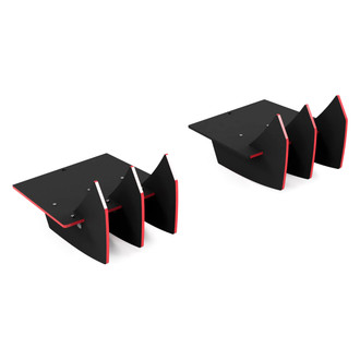Vicrez® - Centa VR2 Style Matte Black Rear Diffuser