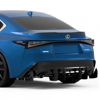 Vicrez® - Centa VR2 Style Matte Black Rear Diffuser