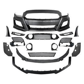 Vicrez® - Front Bumper with Grille Light Hole (Unpainted)