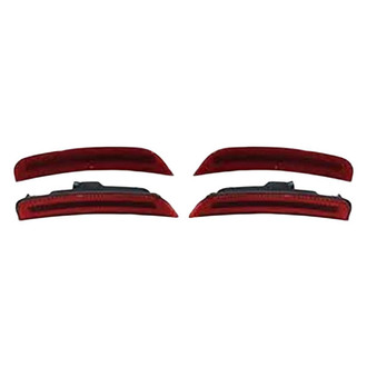 Vicrez® - Front and Rear Red LED Side Marker Lights