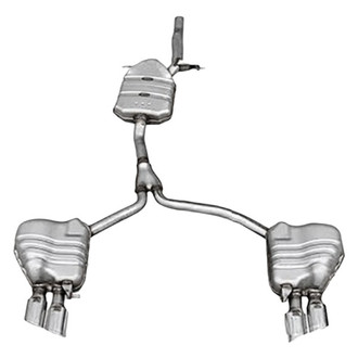 Vicrez® - Stainless Steel S4 Style Cat-Back Exhaust System with Quad Rear Exit
