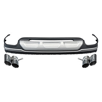 Vicrez® - SQ7 Style Rear Diffuser with Silver Tips