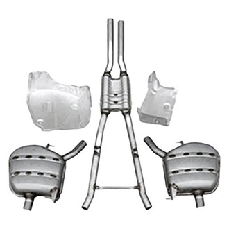 Vicrez® - Stainless Steel Cat-Back Exhaust System with Split Rear Exit