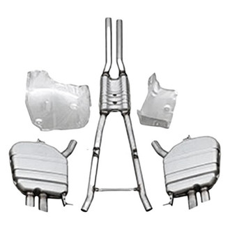 Vicrez® - Stainless Steel Cat-Back Exhaust System with Quad Rear Exit
