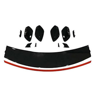 Vicrez® - A45 AMG Style Rear Wing Spoiler with Red Trim