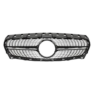 Vicrez® - Diamond Style Black Mesh Main Grille