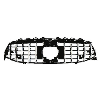 Vicrez® - GT Style Silver Mesh Main Grille