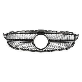 Vicrez® - Diamond Style Black Mesh Main Grille