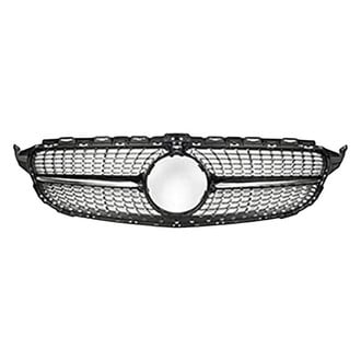 Vicrez® - Diamond Style Black Mesh Main Grille