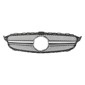 Vicrez® - AMG Style Silver Mesh Main Grille