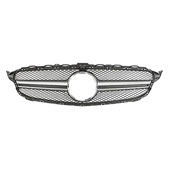 Vicrez® - AMG Style Silver Mesh Main Grille
