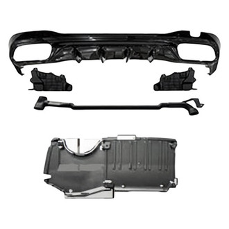 Vicrez® - AMG Style Rear Diffuser with Black Tips