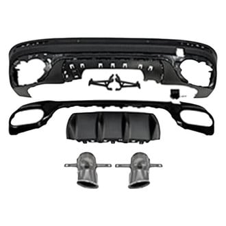 Vicrez® - GLB35 Style Rear Diffuser with Silver Tips