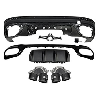 Vicrez® - GLB45 Style Rear Diffuser with Black Tips