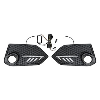 Vicrez® - Replacement Fog Light Bezels With LED DRL