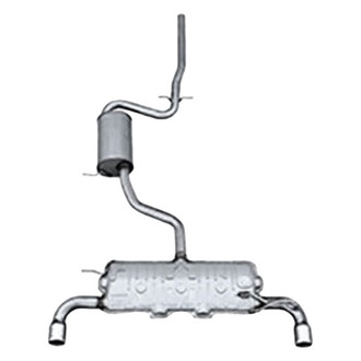Vicrez® - Stainless Steel Cat-Back Exhaust System with Split Rear Exit