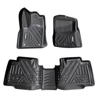 Vicrez® - All-Weather 1st & 2nd Row Black Rubber Floor Mat Set