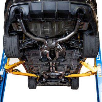 Vicrez® - EXG™ 304 SS Cat-Back Exhaust System with Split Rear Exit