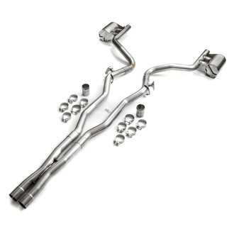 Vicrez® - EXG™ 304 SS Cat-Back Exhaust System with Split Rear Exit