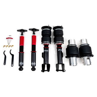 Vicrez® - 4.88" x 6.7" Front and Rear Monotube Adjustable Lowering Air Strut Kit