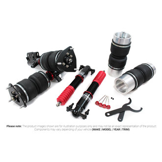 Vicrez® - 4.88" x 6.7" Front and Rear Monotube Adjustable Lowering Air Strut Kit