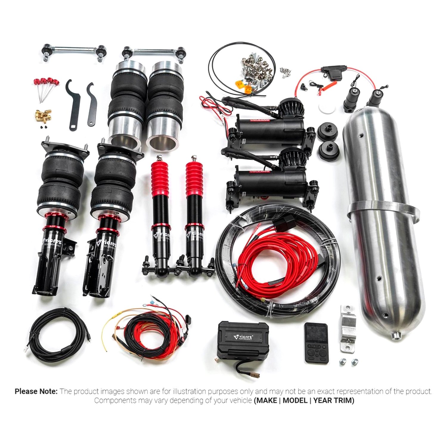 Vicrez® vzp102880 - Air Ride Suspension Kit with Management