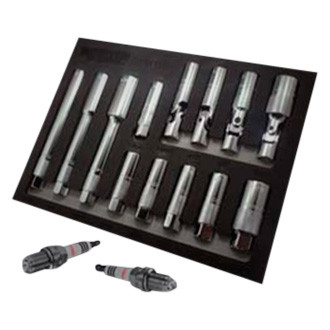 VIM Tools® - 3/8" Drive 14 mm x 16 mm Spark Plug Socket Master Set (13 Pieces)