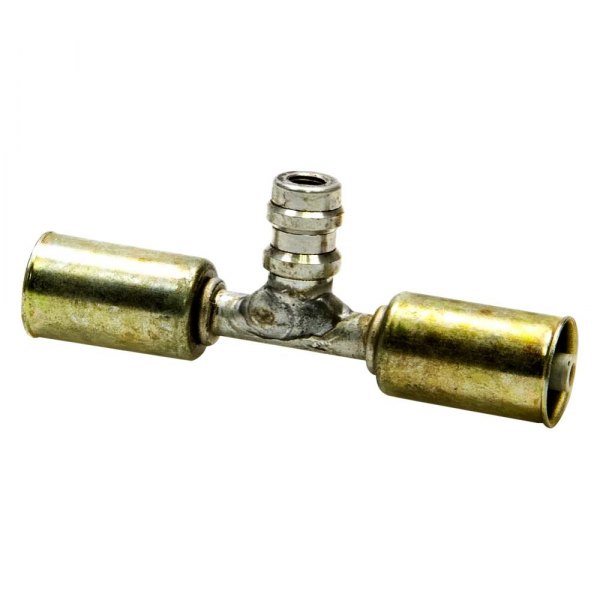 Vintage Air® - -6AN In-Line Beadlock O-Ring Fitting with Service Port