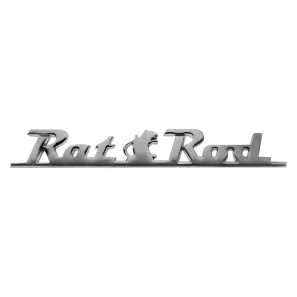 Vintage Parts® - "Rat Rod" Script Chrome Polished Emblem