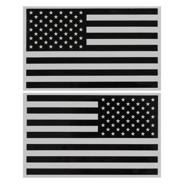Vintage Parts® - Black Tactical American Military Flag Decal