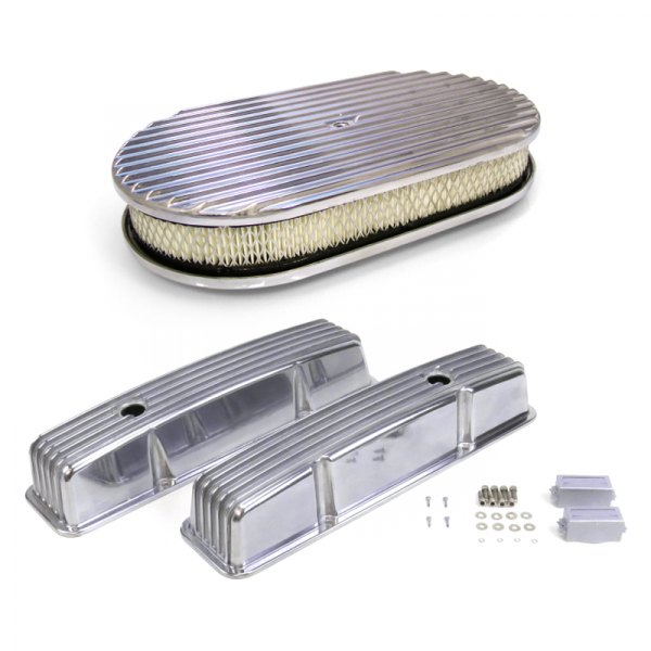Vintage Parts® - Short Finned Valve Covers and 15" Full Finned Air Cleaner Kit