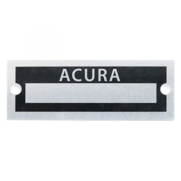 Vintage Parts® - "Acura" Blank Data VIN Plate